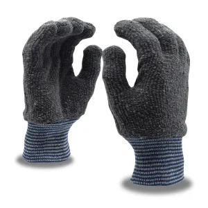 12 Pairs - Gray 24 oz Terry Loop In Cotton Glove