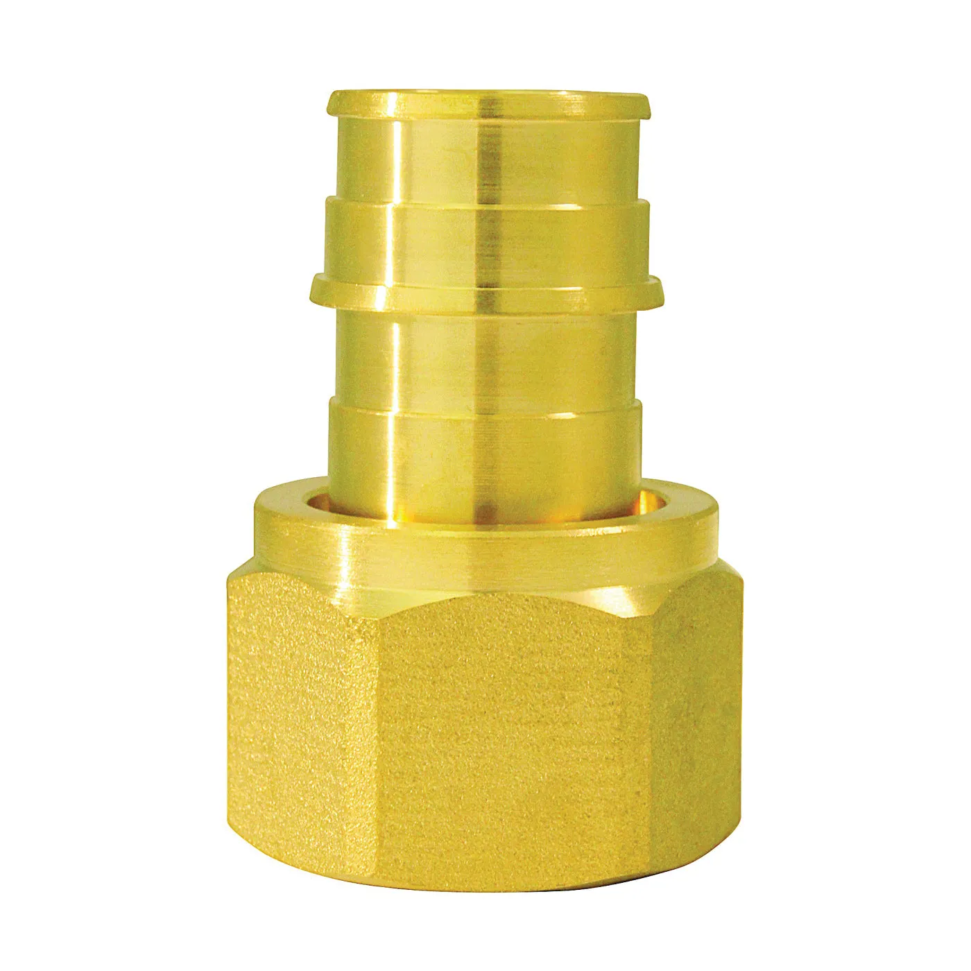 Apollo Valves ExpansionPEX Series EPXFA34S Swivel Pipe Adapter, 3/4 in, Barb x FNPT, Brass, 200 psi Pressure