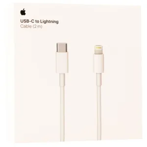 Apple (MKQ42AM/A) 2M Charge and Sync Data Cable for iPhones - White