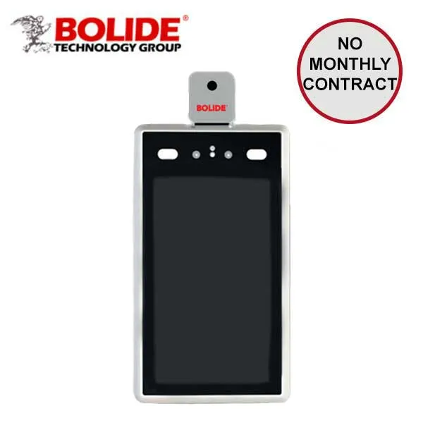 Bolide - 2600 - HDCVI / 2MP / Access Control Camera / Fixed / 4mm Lens / Facial Recognition up to 10ft. / Temperature Reading up tp 3ft. / 12VDC / 3Amp / Aluminum Finish