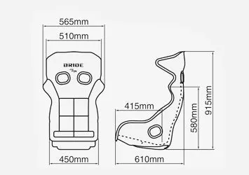 Bride Xero RS Gradation Logo Racing Bucket Super Aramid Seat *FIA Approved* (H01GZR)