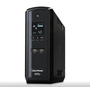 CyberPower 1400VA/900W PC Battery Backup UPS Series - New Battery Certified Refurbished