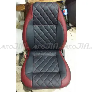 Diamond Cut Car Seat Covers for SUV & 4x4 Red & Black - 5 Seats