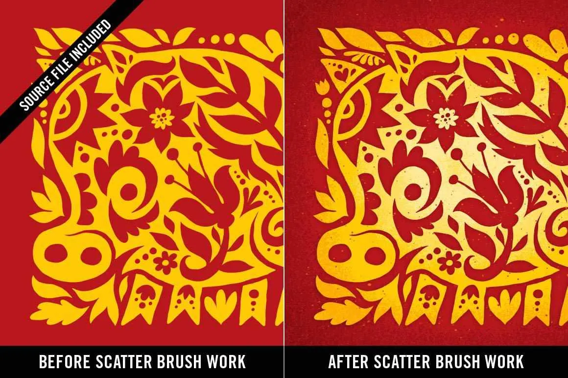 Doggone Grainy Scatter Brushes by Von Glitschka | for Procreate