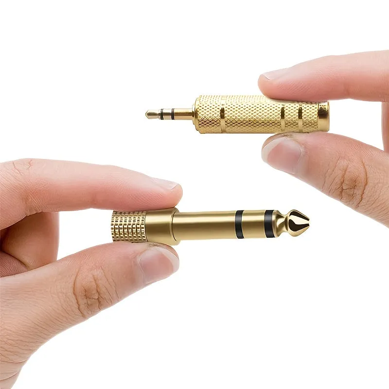 Enhance sound quality with 2 copper stereo adapters