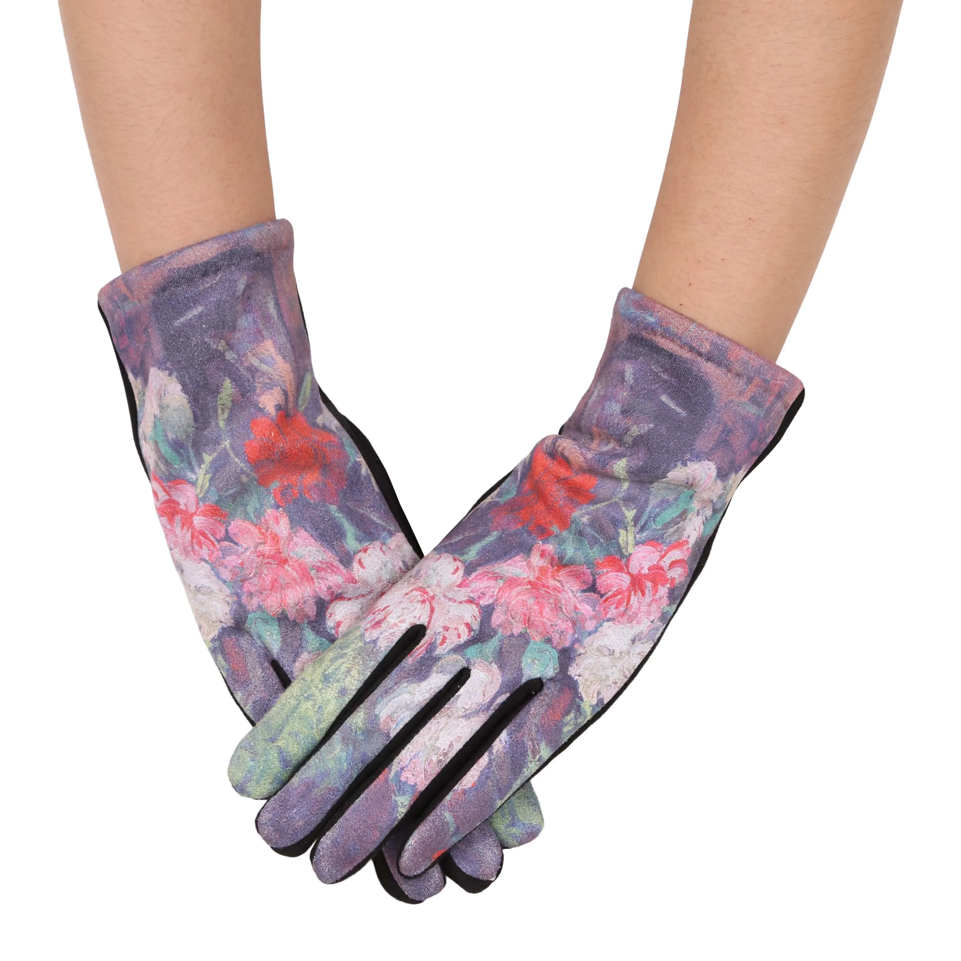 Fine Art van Gogh Carnations Texting Gloves