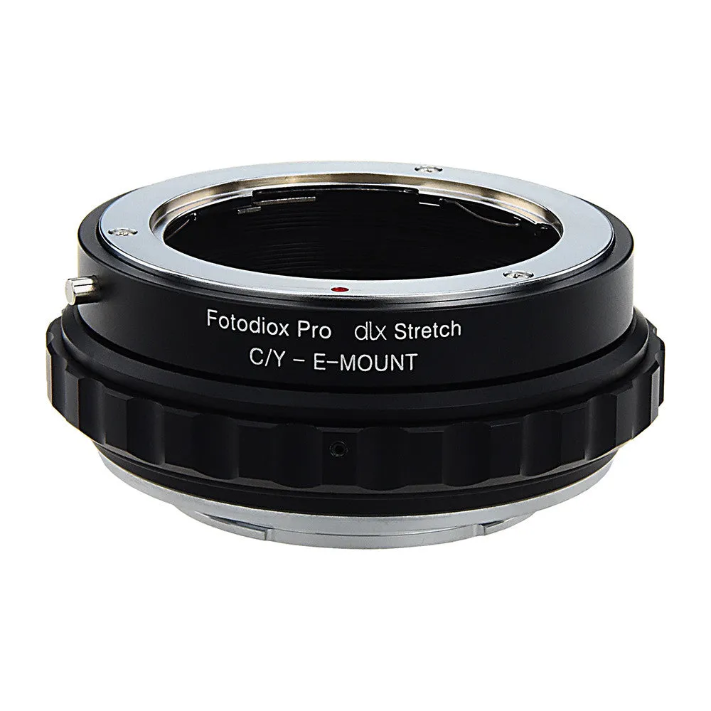 Fotodiox DLX Stretch Lens Mount Adapter - Contax/Yashica (CY) SLR Lens to Sony Alpha E-Mount Mirrorless Camera Body with Macro Focusing Helicoid and Magnetic Drop-In Filters