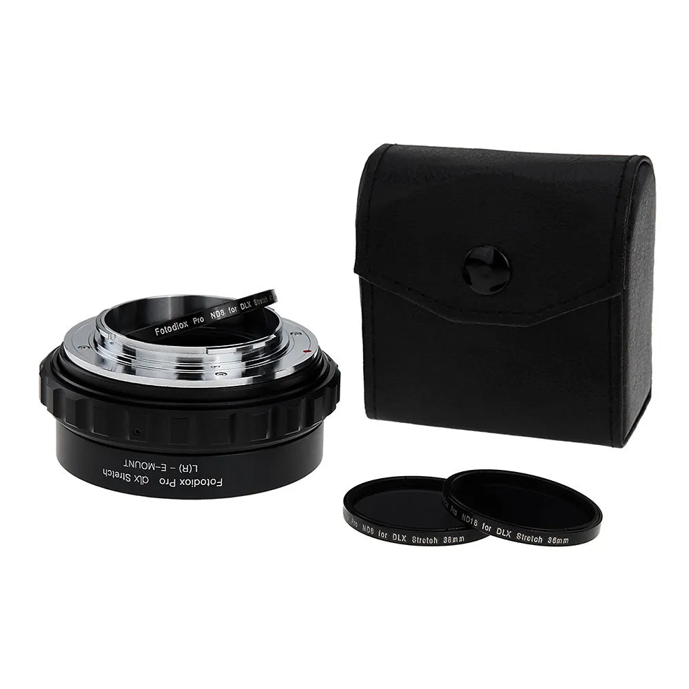 Fotodiox DLX Stretch Lens Mount Adapter - Leica R SLR Lens to Sony Alpha E-Mount Mirrorless Camera Body with Macro Focusing Helicoid and Magnetic Drop-In Filters