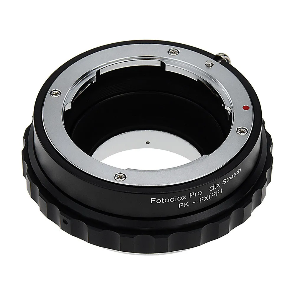 Fotodiox DLX Stretch Lens Mount Adapter - Pentax K Mount (PK) SLR Lens to Fujifilm Fuji X-Series Mirrorless Camera Body with Macro Focusing Helicoid and Magnetic Drop-In Filters