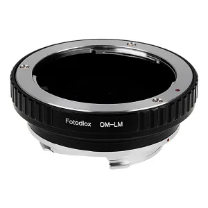 Fotodiox Lens Adapter - Compatible with Olympus Zuiko (OM) 35mm SLR Lenses to Leica M Mount Rangefinder Cameras