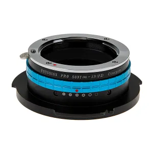 Fotodiox Pro Lens Adapter - Compatible with Sony Alpha A-Mount (and Minolta AF) DSLR Lenses to Sony CineAlta FZ-Mount Cameras with Built-In Aperture Control Dial