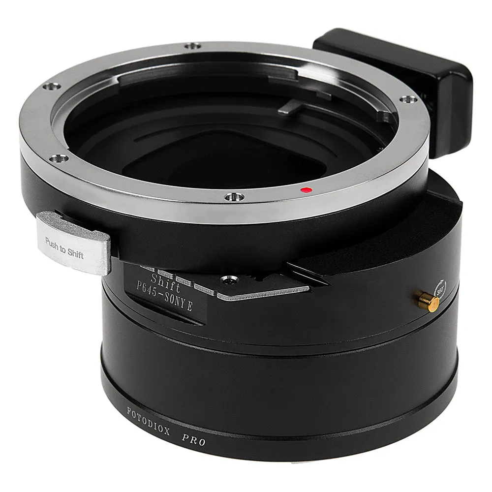 Fotodiox Pro Lens Mount Shift Adapter - Compatible With Pentax 645 (P645) Mount Lens to Sony Alpha E-Mount Mirrorless Camera Body