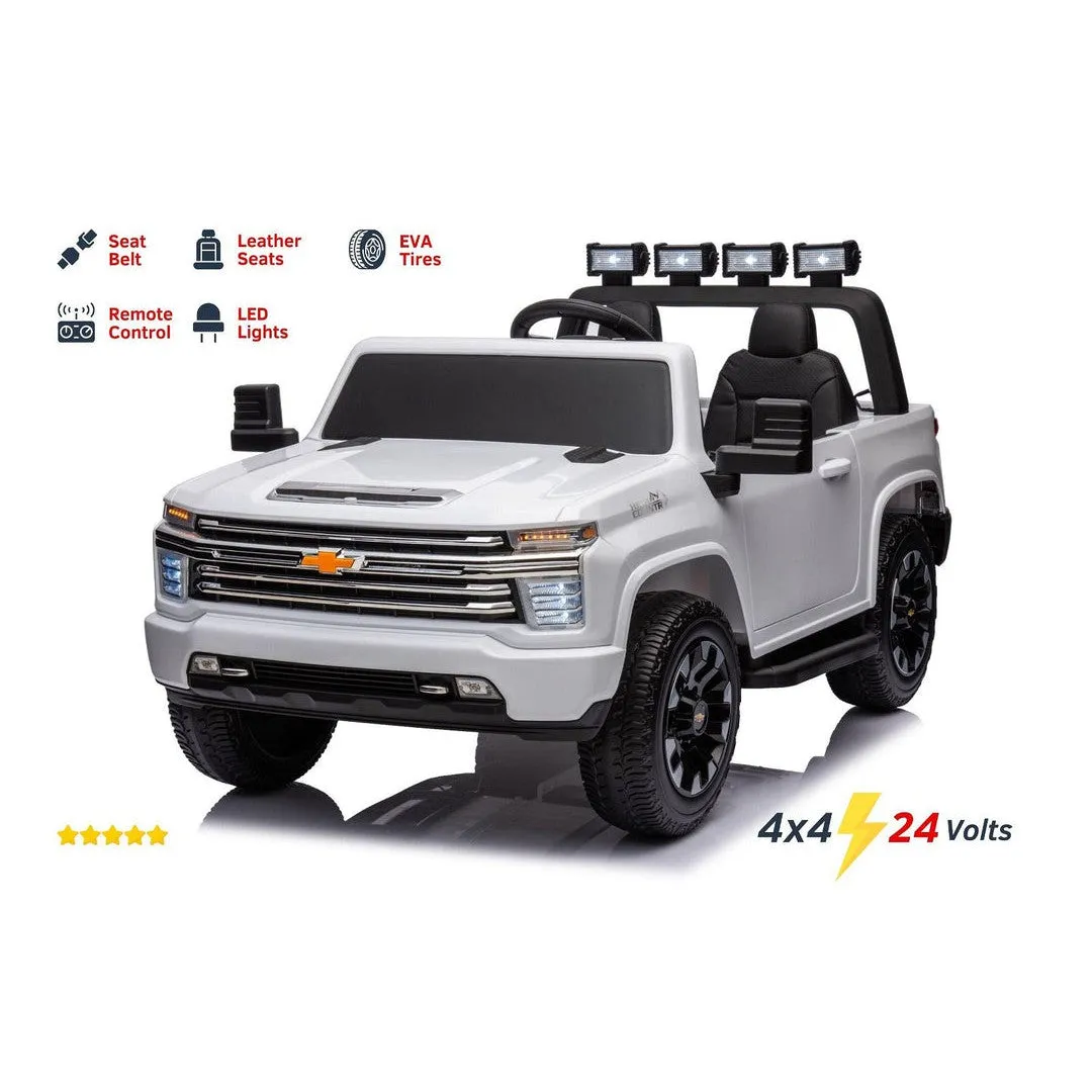 Freddo Toys Chevrolet Silverado 2 Seater Ride on Truck 24V 4x4