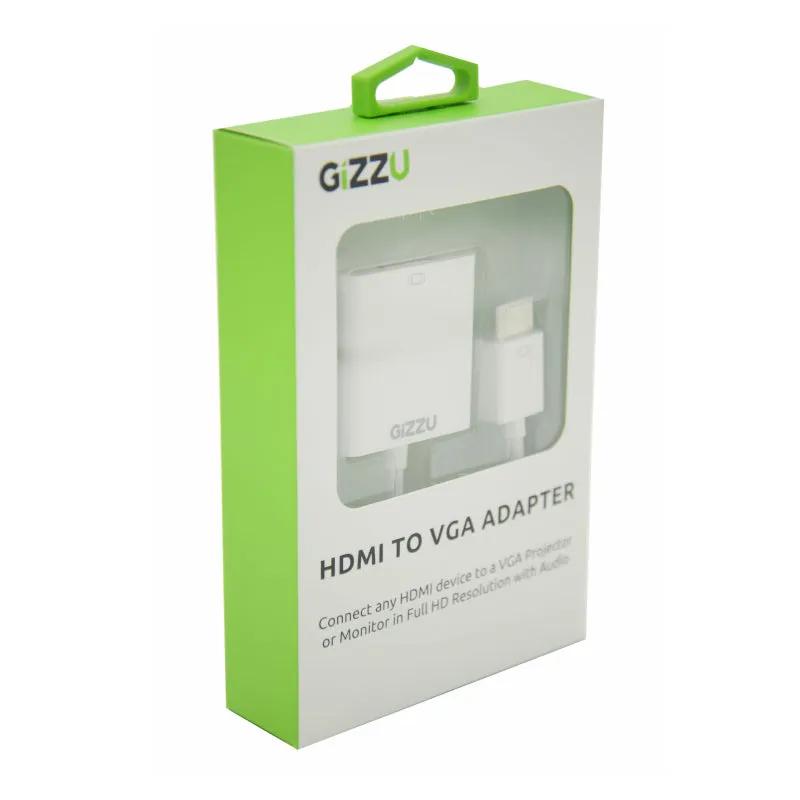 Gizzu Hdmi To Vga Adapter With Audio