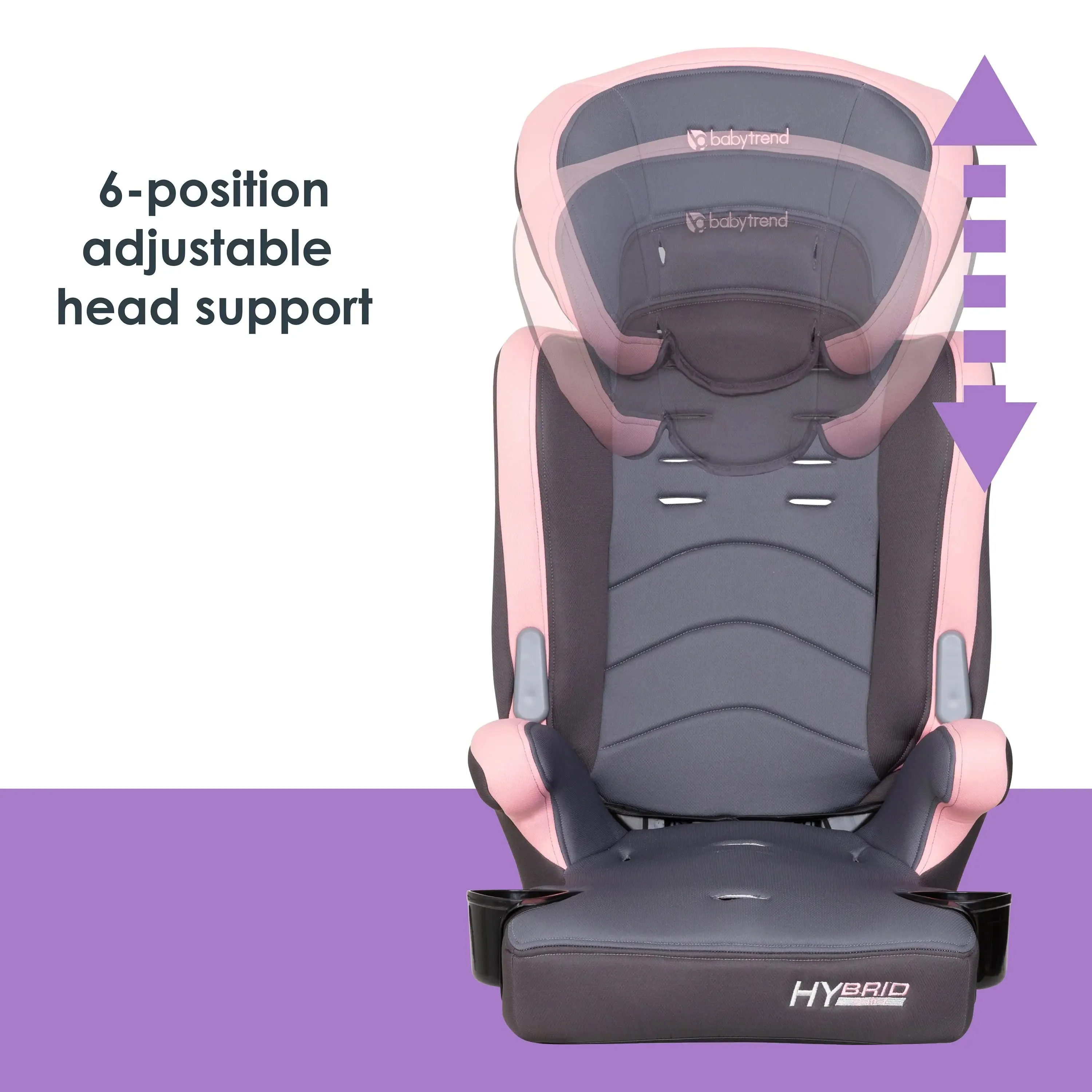 Hybrid™ 3-in-1 Combination Booster Car Seat - Desert Pink (Walmart Exclusive)