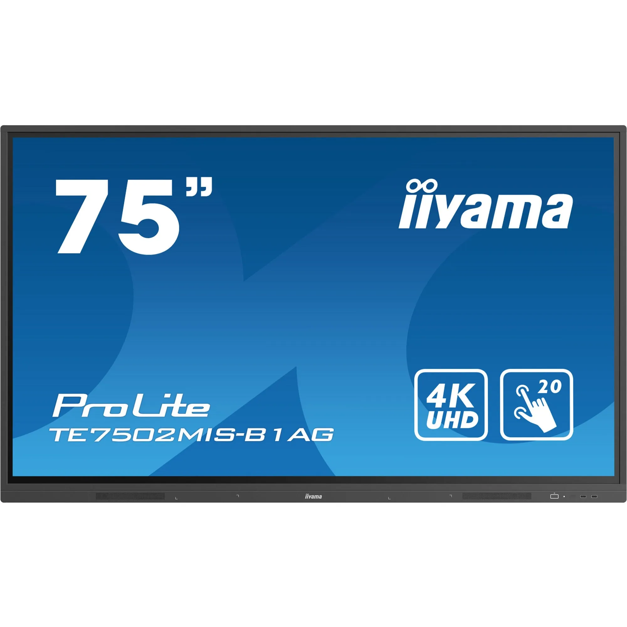 Iiyama ProLite TE7502MIS-B1AG 75’’ Interactive  4K UHD LCD Touchscreen with Integrated Whiteboard Software