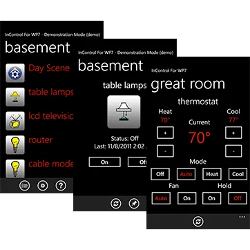 InControl WinPhone Software Plugin for HS3