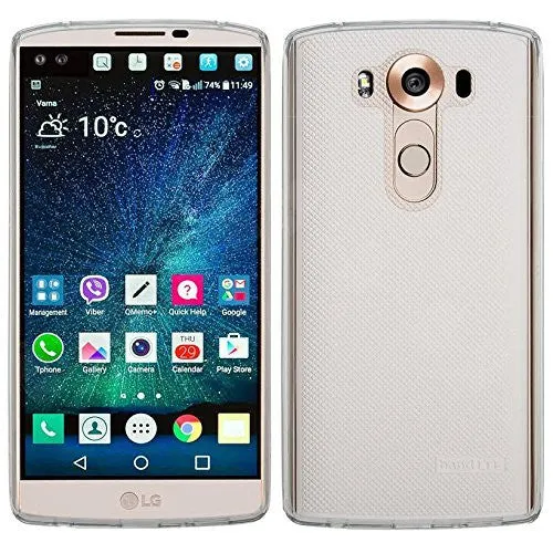 LG V10 Case, Slim Hybrid TPU [Shock Resistant] Armor Case Cover for LG V10 - Clear