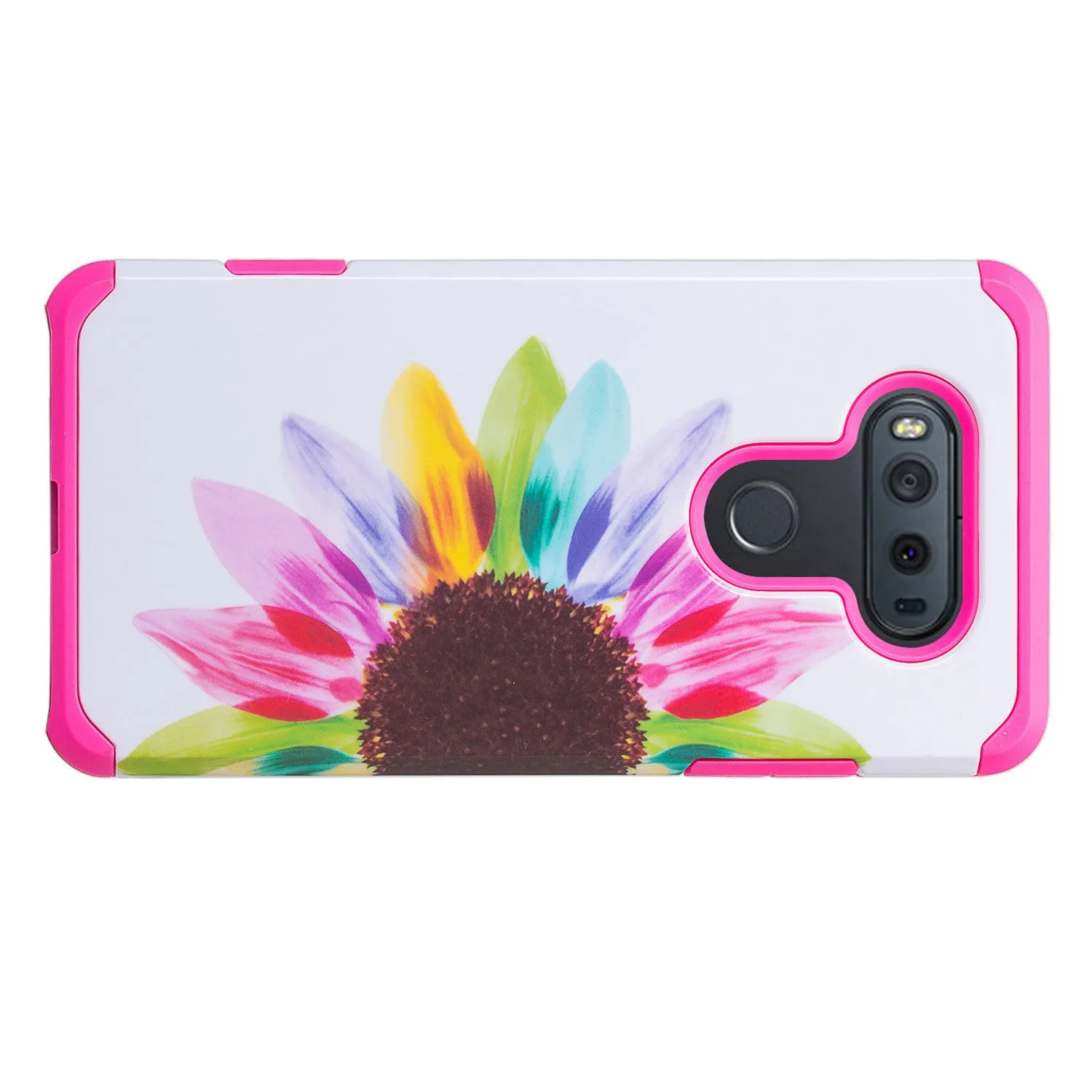 LG V20 Case, Slim Dual Layer Protective Armor Hybrid Case for LG V20 - Vivid Sunflower