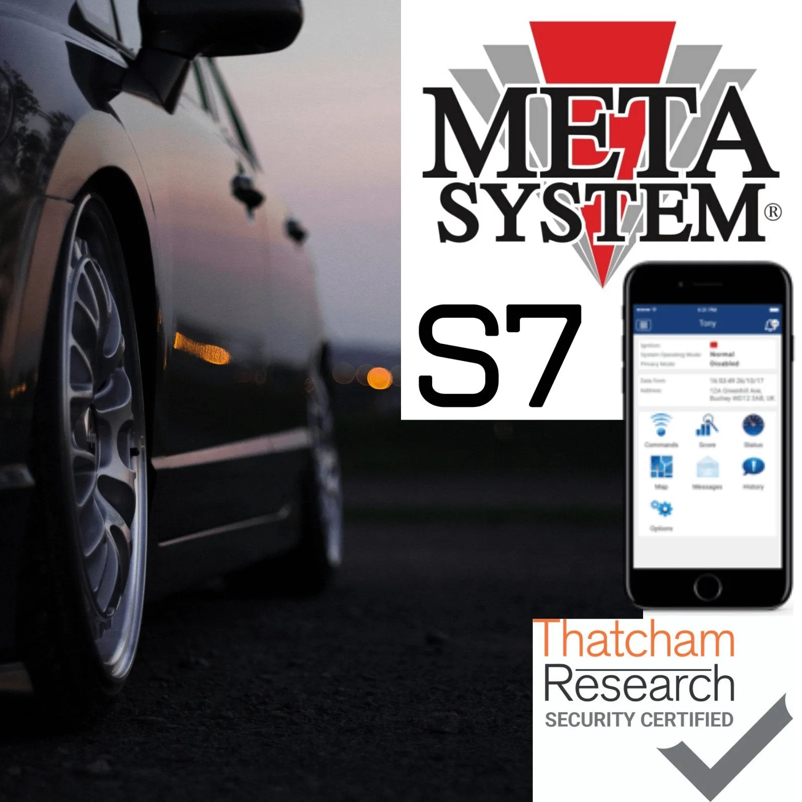 Meta Trak S7 Thatcham Approved Tracker