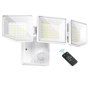 Motion Sensor Outdoor Lights with Remote Control, 6500K, IP65 Waterproof ,White