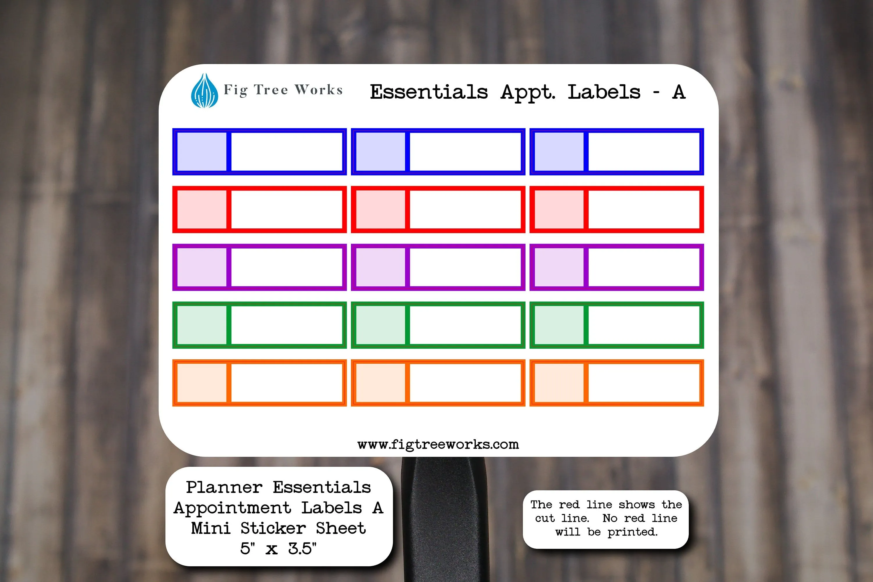 Planner Essentials Appointment Labels Mini Sticker Sheet | Appointment Stickers | Event Labels | Kiss Cut, Matte Finish | Style A