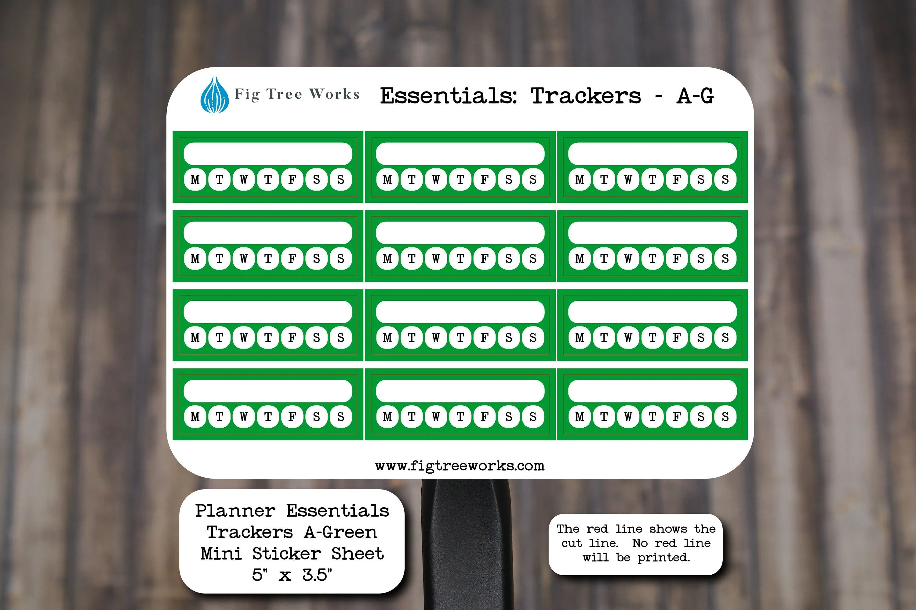 Planner Essentials Trackers Mini Sticker Sheet | Habit Tracker Stickers | Matte Finish | Style A Multiple Colors Available