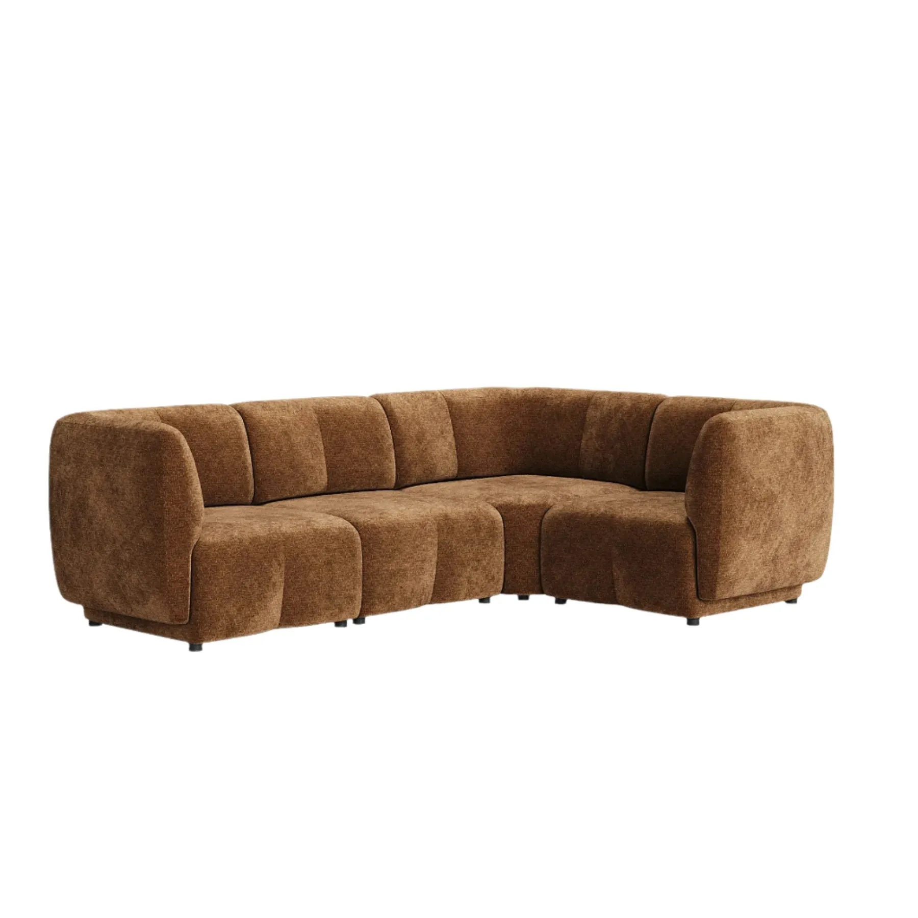 Plum RHF Chaise Sofa - City Auburn