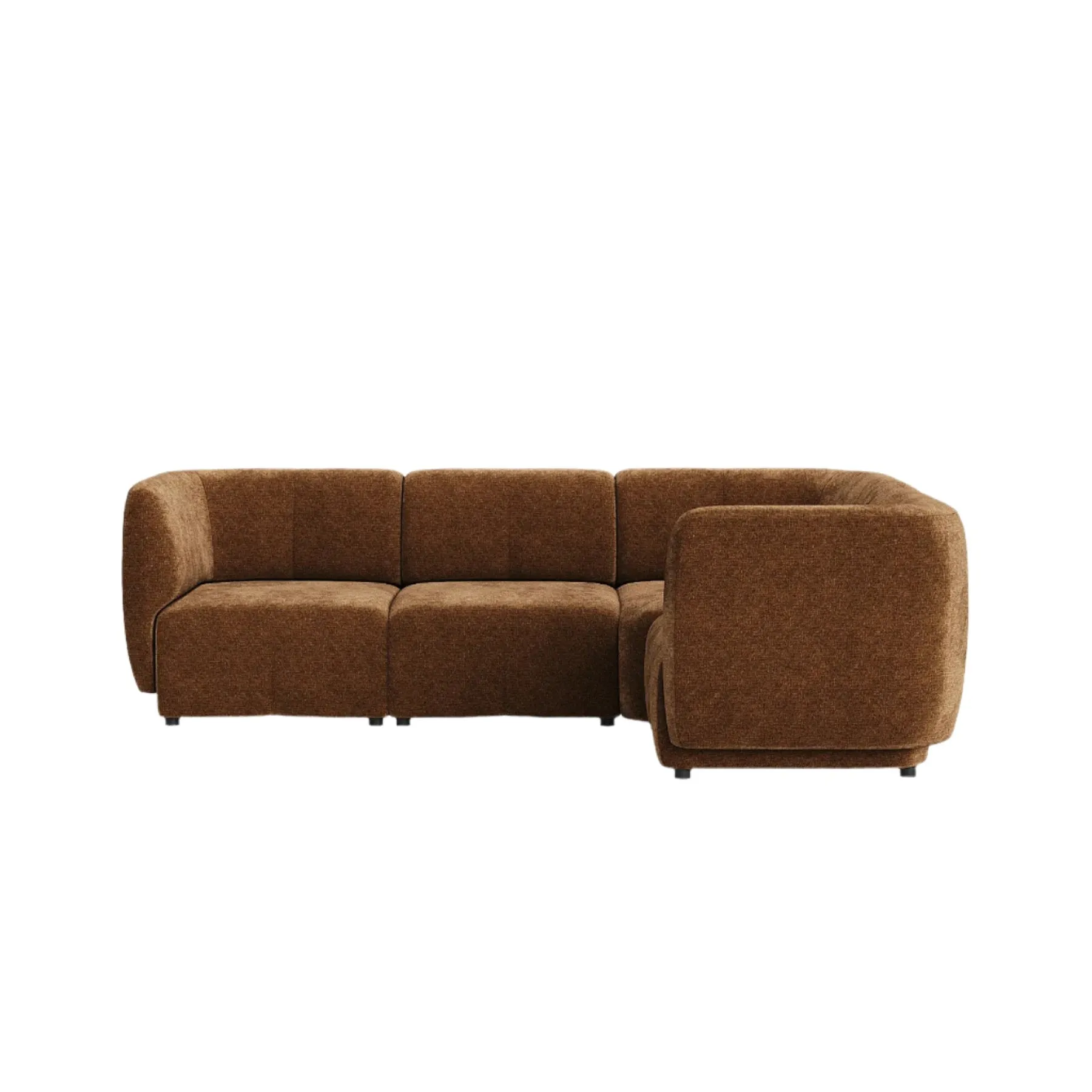 Plum RHF Chaise Sofa - City Auburn