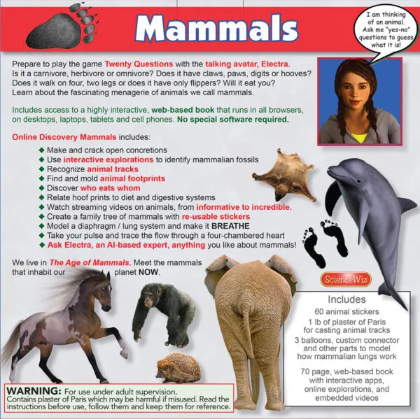 ScienceWiz Interactive Mammals Kit and Book