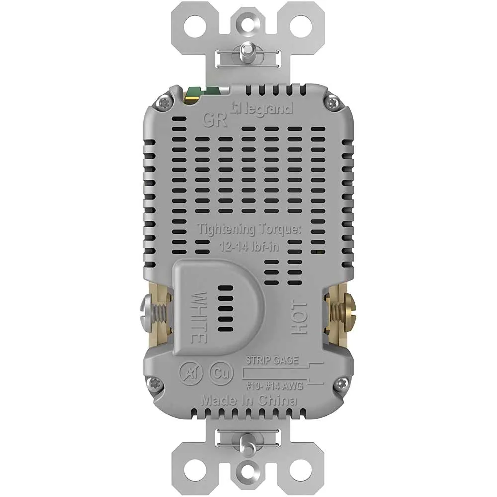 Tamper Resistant 20A Duplex Receptacle with USB Type A/C Fast Charging, Ivory