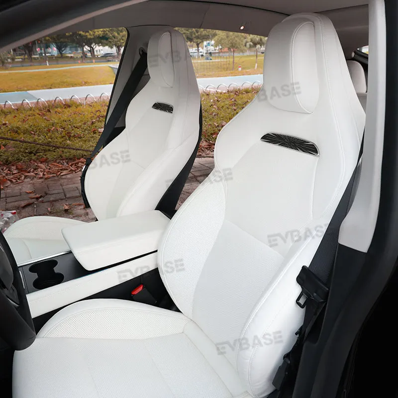 Tesla Model 3 Y Sport Seats Replacement Nappa Leather Inspired By Model 3 Highland Performance Seat