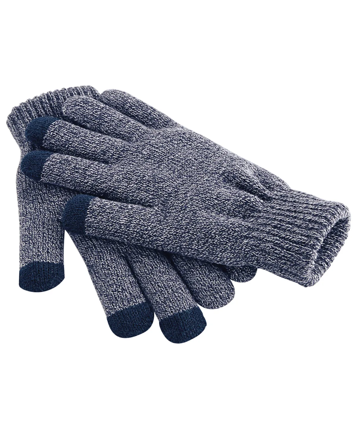 Touchscreen smart gloves | Heather Navy