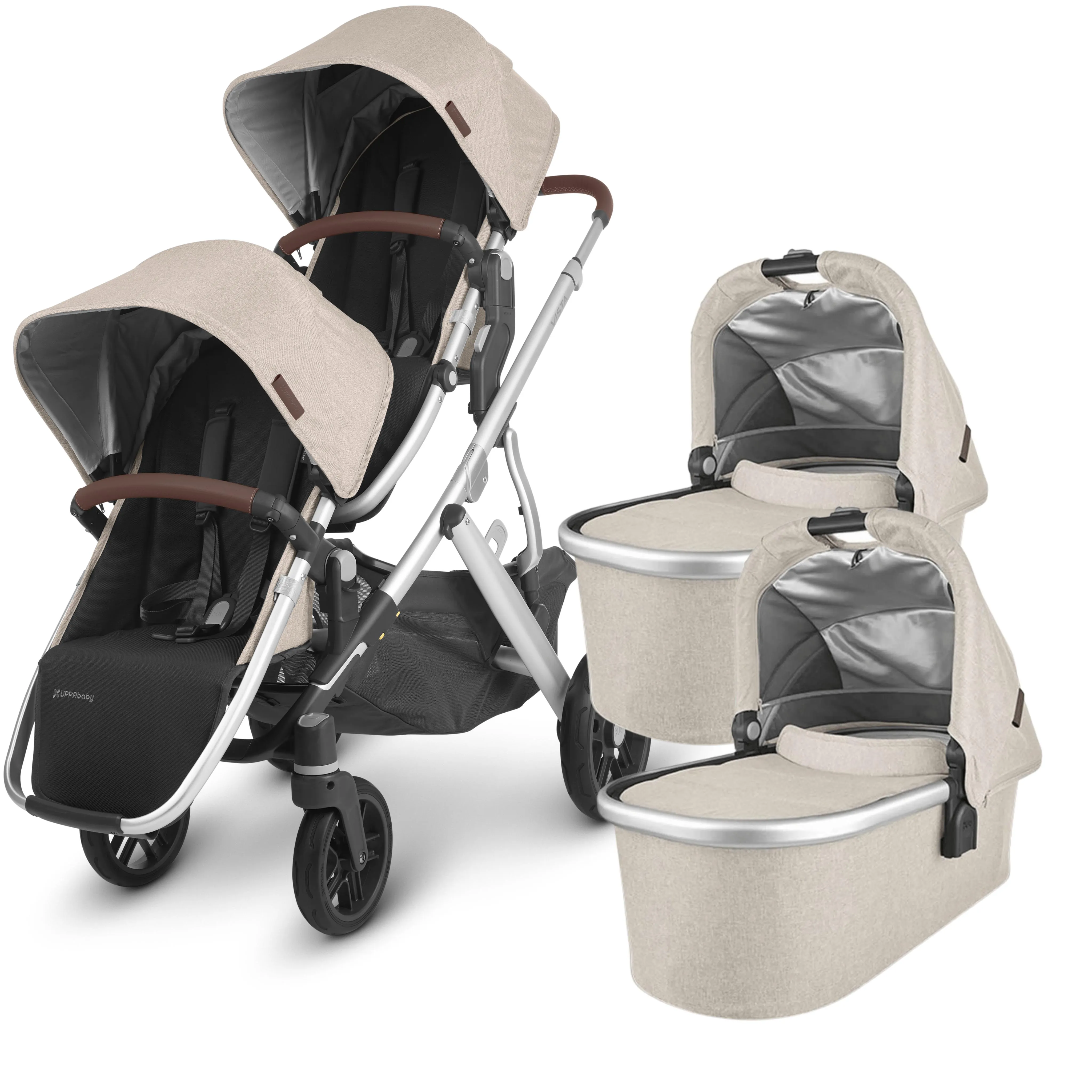 UppaBaby, Vista V2 Twin Travel Bundle w/ Mesa