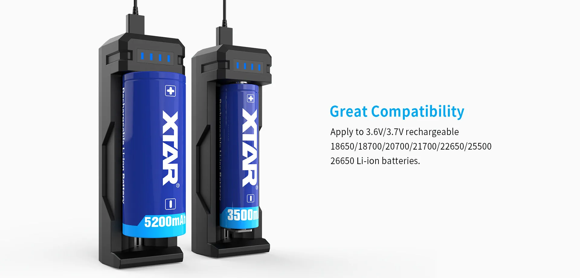 XTAR SC1 2A Fast Lithium-Ion Battery Charger