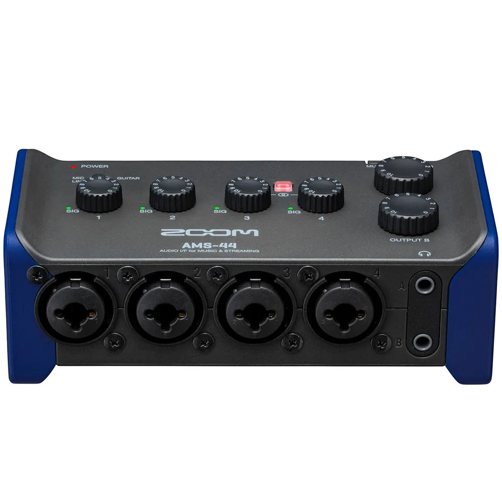 Zoom AMS-44 4x4 USB Audio Interface for Music and Streaming 4 Inputs / 4 Outputs