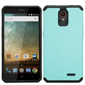 ZTE Prestige Case, Sonata 3, ZTE Avid Plus, ZTE Avid Trio, ZFive 2, Midnight Pro, Maven 2, Cheers, Slim Dual Layer Case Cover - Teal